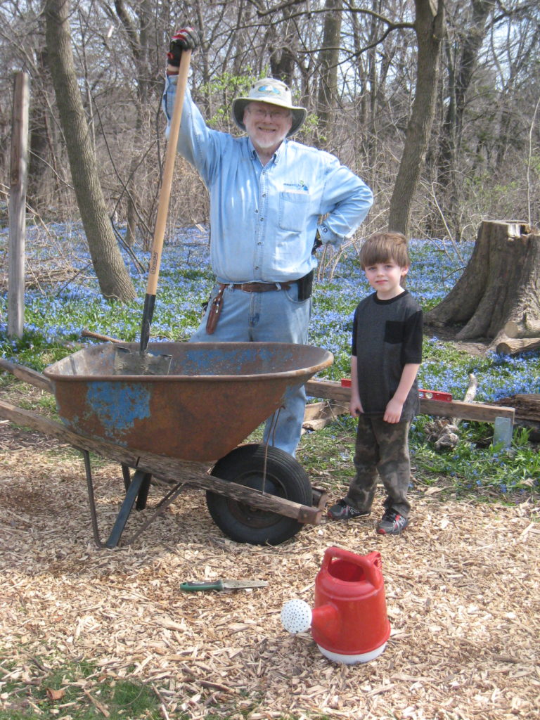 Glen Copper and Everett Wortz on the land Image